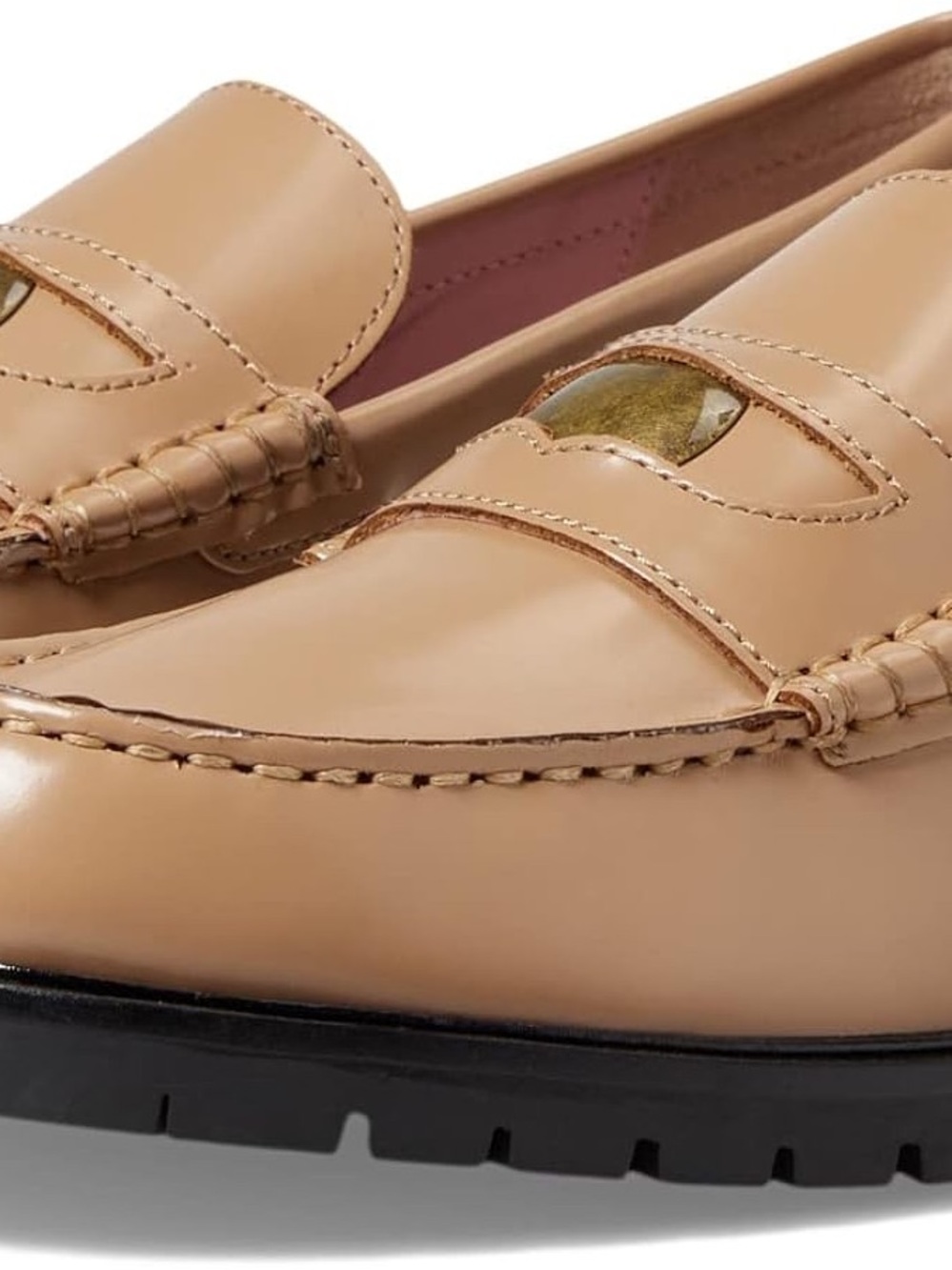 Free People Camel Brown Liv Penny Loafers Like New 38.5